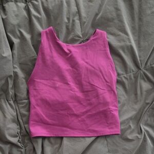 Women's Purple Padded Workout Top
